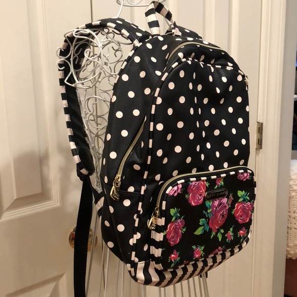 Betsey Johnson Polka Dot Backpack - Picture 2 of 4